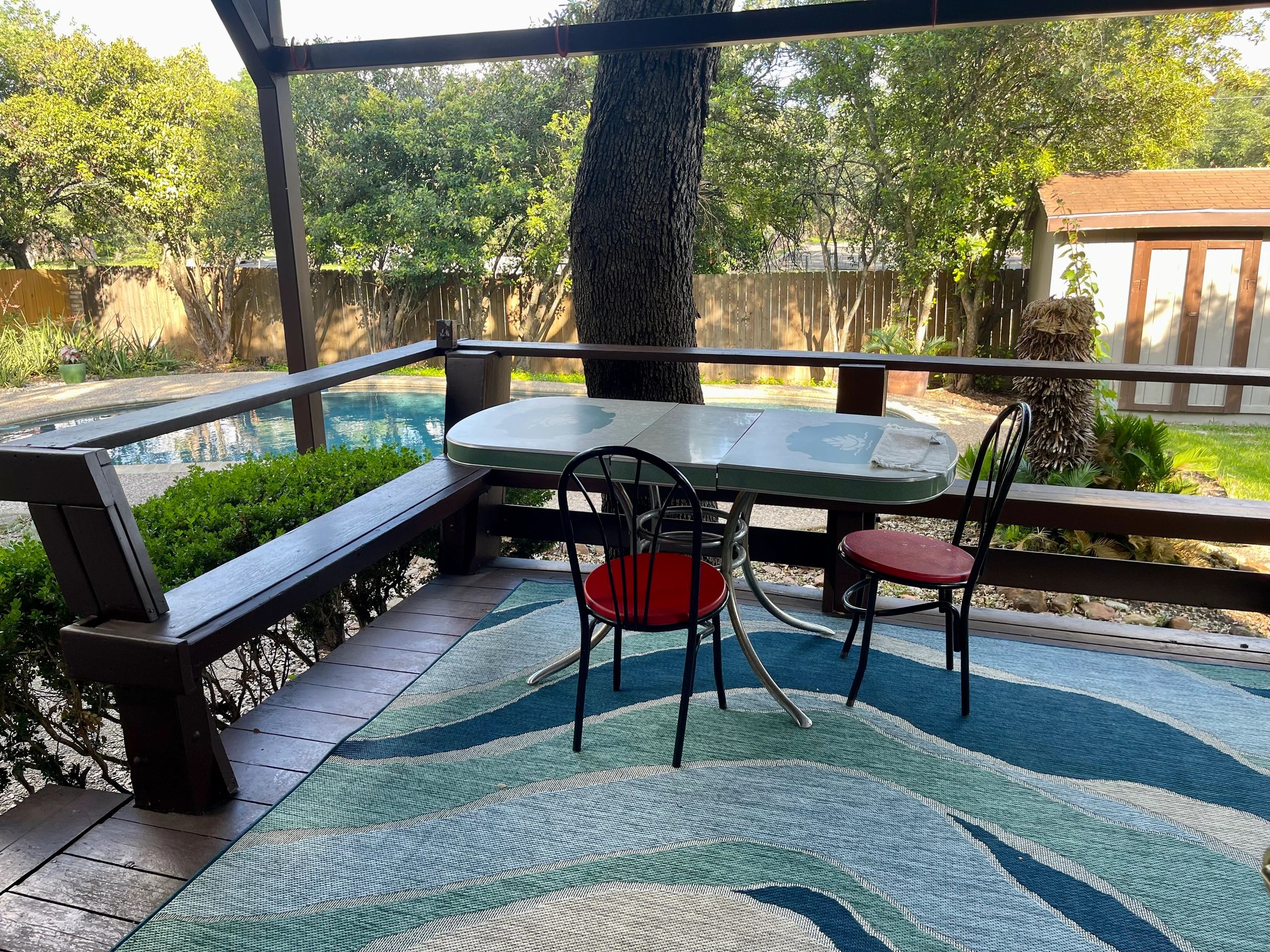 Fire pit area at Her Turn