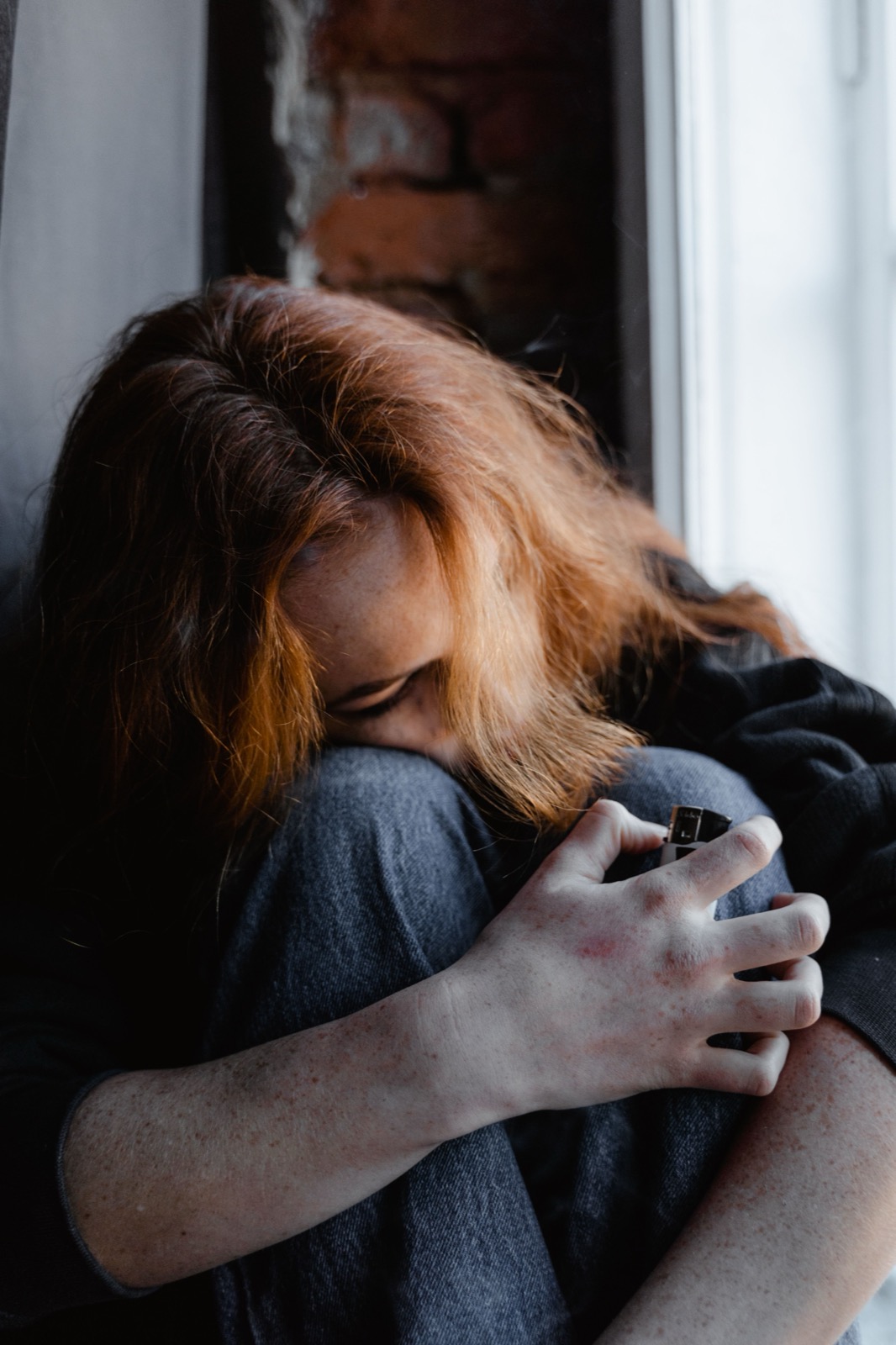 Woman in distress